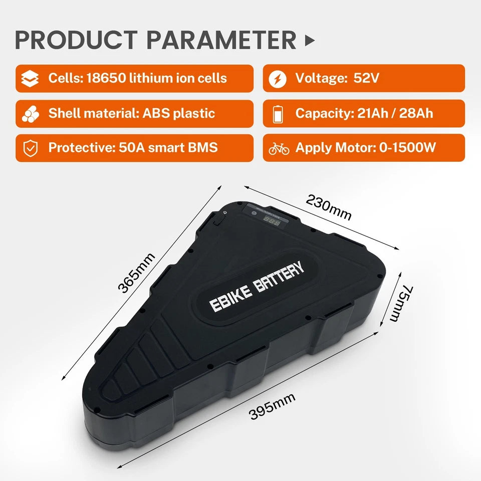 52v 20/30ah Triangle Battery
