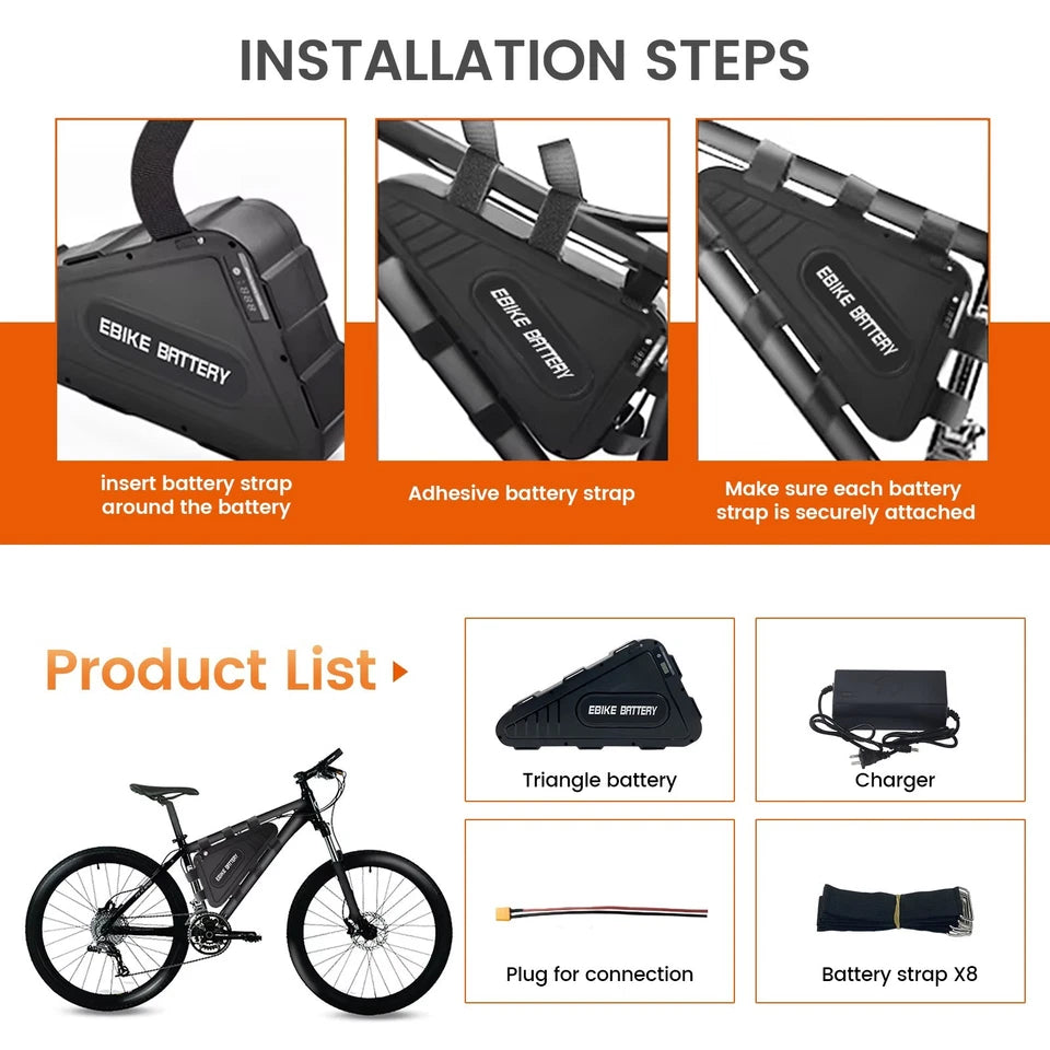52v 20/30ah Triangle Battery