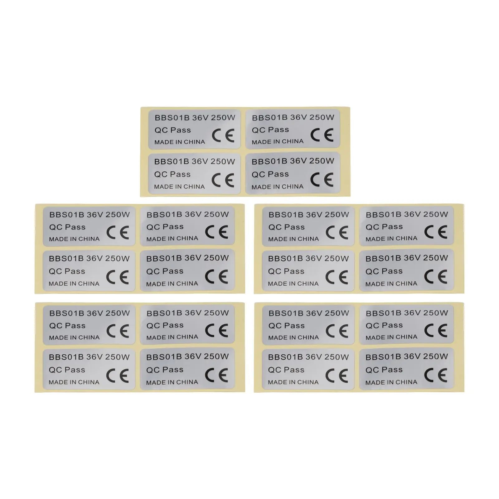 36V 250W/48V 750W Stickers